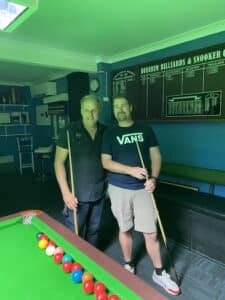 2025 A Grade Snooker Finalists Darrin and Ryan